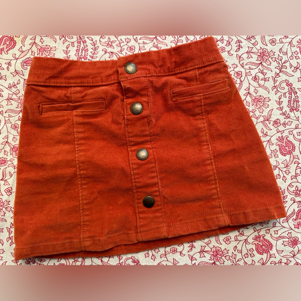 EUC Old Navy 3T Burnt Orange Corduroy Skirt
